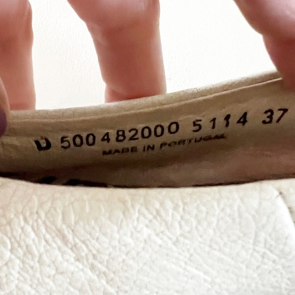 Fly London Peep Toe Wedge White Leather Slip On Shoes EU 37 / US 6.5-7 So Comfy! - Picture 8 of 12